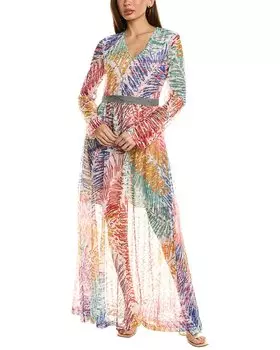 Платье макси из кружева M Missoni, белый