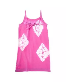 Платье макси из льняной смеси Splendid Topaz с принтом тай-дай, розовый