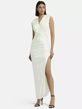 Платье макси из миката Nicowa, белый