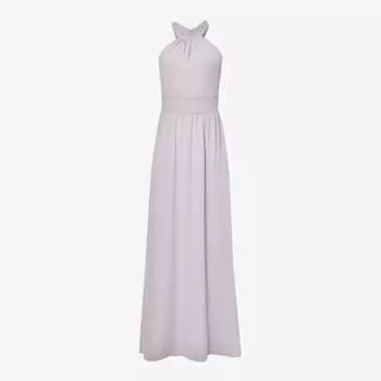 Платье макси из шифона с открытой спиной и вырезом-халтер Six Stories, сиреневый