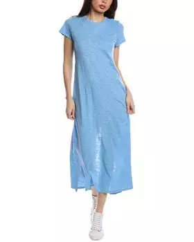 Платье макси из толстого джерси ATM Anthony Thomas Melillo, синий