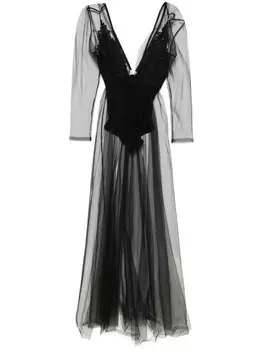 Платье макси из тюля Alchemy x Lia Aram, черный
