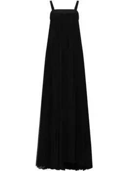 Платье макси из тюля DOLCE & GABBANA, черный