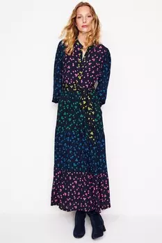 Платье макси из вискозы Alba Boden, синий