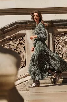 Платье макси из вискозы Alba Boden, зеленый