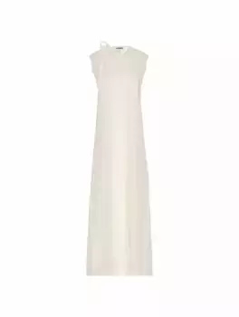 Платье макси из вискозы Jil Sander, белый