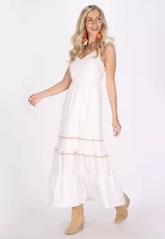 Платье макси IZIA, белый