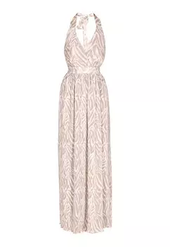 Платье макси IZIA, бежевый