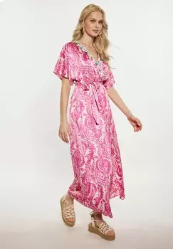 Платье макси IZIA, розовый