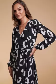 Платье макси Jagger Dancing Leopard, мультиколор