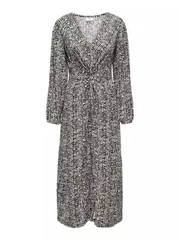 Платье макси JDY Dress, черный/белый
