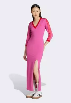Платье макси Jersey dress Adidas Originals, розовый