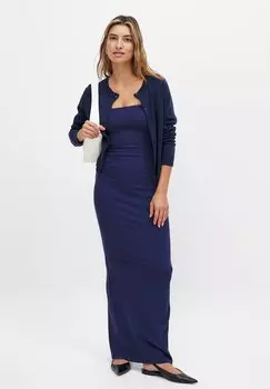 Платье макси Jersey dress NA-KD, синий