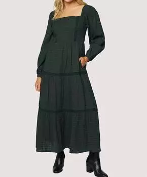 Платье макси Jewel в лесу LOST + WANDER, цвет forest