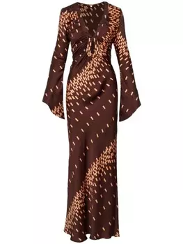 Платье макси Joanna Ortiz Voragine Johanna Ortiz, коричневый