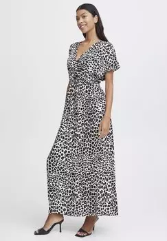 Платье макси Joella b.young, черный лео-микс