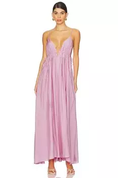 Платье макси josephine с v-образным вырезом Simkhai, цвет petal
