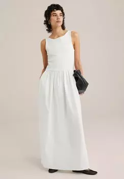 Платье макси Jumper dress WE Fashion, белый
