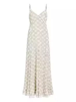 Платье макси June Proenza Schouler, нейтральный