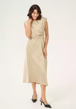 Платье макси KAFFE KAPRISTINA DRESS - Cocktail dress / Party dress, песочный