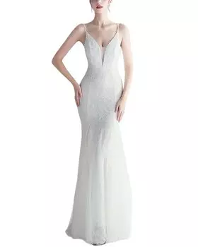 Платье макси KALINNU, белый