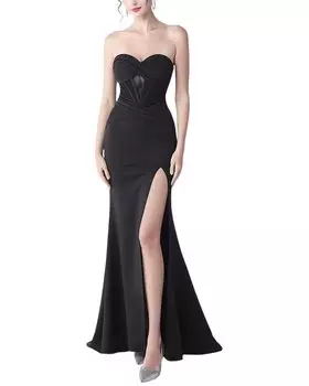 Платье макси KALINNU, черный