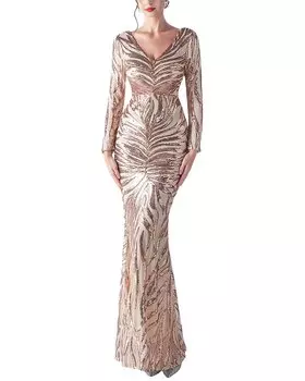 Платье макси KALINNU, золотой