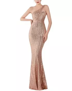 Платье макси KALINNU, золотой