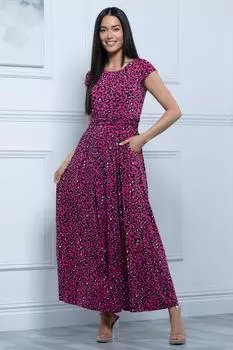 Платье макси Karlee с короткими рукавами Jolie Moi, розовый