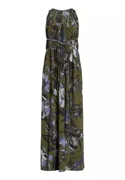 Платье макси KAYA BATU AllSaints, зеленый