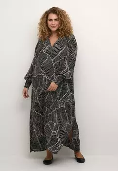 Платье макси KCAMI Kaffe Curve, черный