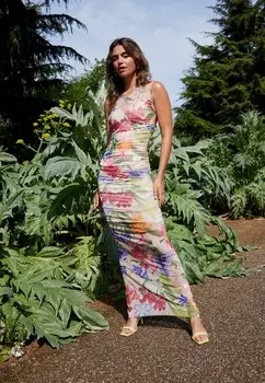 Платье макси KEW COLLECTION RUCHED FLORAL Next, розовый
