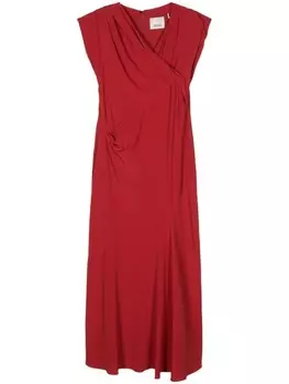 Платье макси Kidena без рукавов ISABEL MARANT, красный
