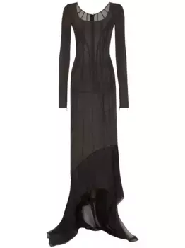 Платье макси KIM DOLCE&GABBANA DOLCE & GABBANA, черный