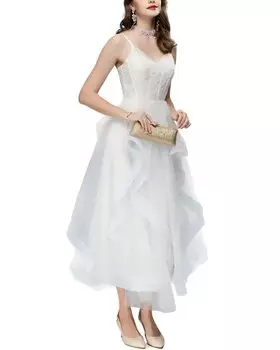 Платье макси Lanelle, белый