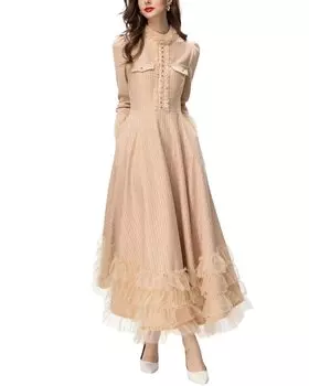 Платье макси Lanelle, бежевый