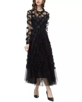 Платье макси Lanelle, черный