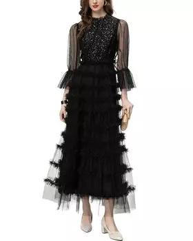 Платье макси Lanelle, черный