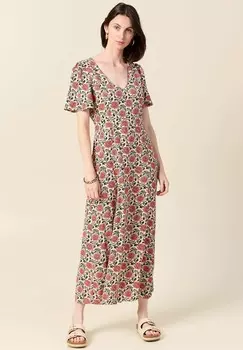 Платье макси LANGES UMWELTFREUNDLICHES BONOBO Jeans, белый