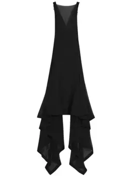 Платье макси Lanvin, черный