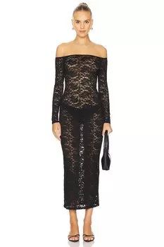 Платье макси ларса Superdown, черный