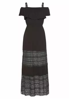 Платье макси LASCANA, черное