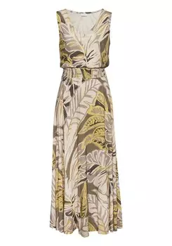 Платье макси LASCANA Dress, цвет mottled beige/mottled brown