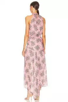Платье макси Leia цвета пиона Veronica Beard