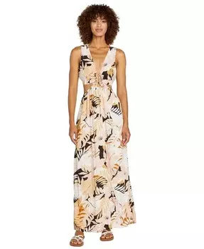 Платье макси Let's Luau для юниоров Volcom, черный