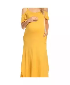 Платье макси Lexi для беременных White Mark, желтый
