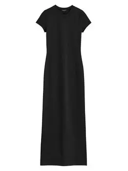 Платье макси Lily Ponte rag & bone, черный