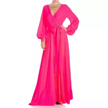 Платье макси Lilypad Meghan Los Angeles, цвет Neon Pink