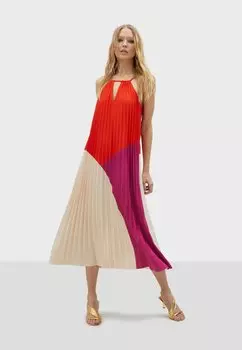 Платье макси LOLA CASADEMUNT, светло-красный