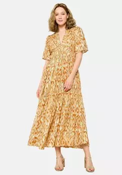 Платье макси LolaLiza, охра
